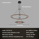 Axyaa LED Chandelier: Modern Luxury for Living Room, Bedroom, Restaurant - Round Bean Pendant Light