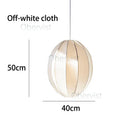 Axyaa Danish Pendant Light: Rustic Fabric Ufo Lampshade for Living Room & Dining Room