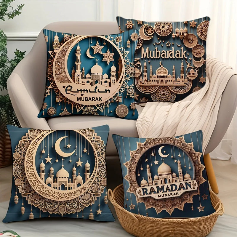 Axyaa 3D Castle Crescent Moon Pillowcase - Home Room Decoration