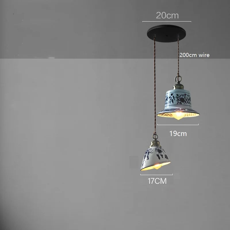 Axyaa Ceramic LED Pendant Lamp for Modern Home Decor Lighting
