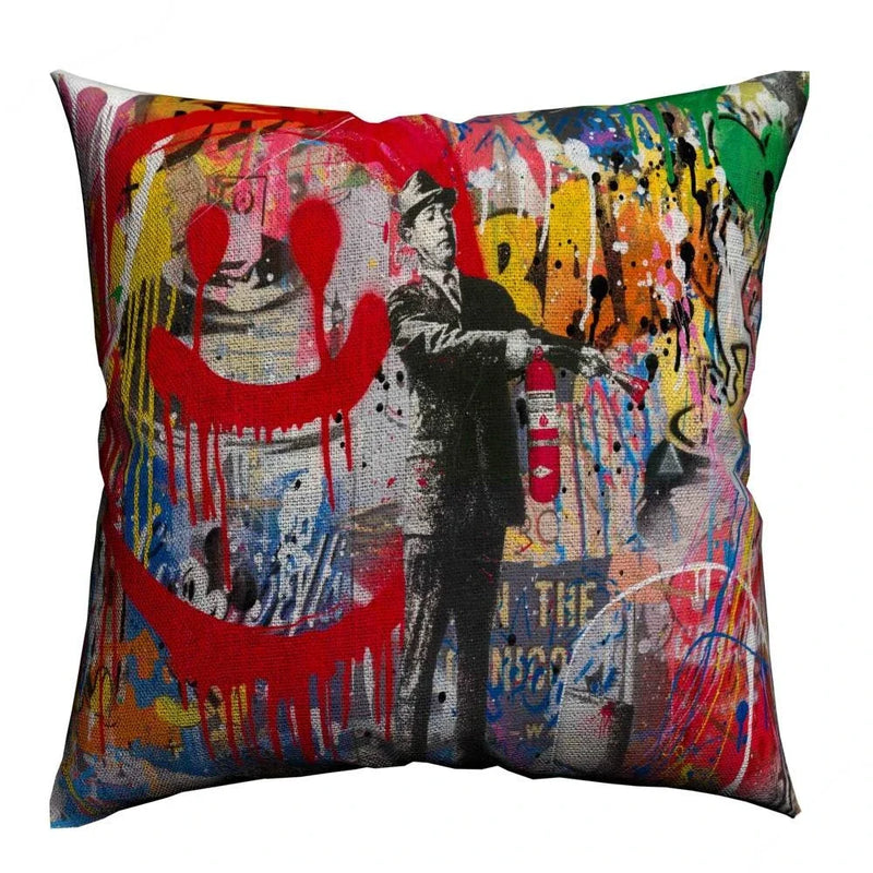 Banksy Street Art Pillowcase Cover 45x45cm - Axyaa Home Decor