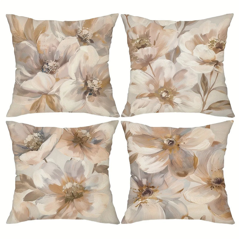 Axyaa Floral Pattern Pillowcase for Home Decor