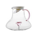 Axyaa Nordic Glass Pitcher, Trendy & Stylish, Large Capacity, Heat-resistant, Thickened Glass