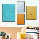 Axyaa Minimalist Girl Wall Art Poster Prints for Living Room Home Decor
