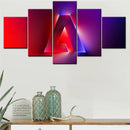 Axyaa Canvas Poster Painting Technology Gradient Wallpaper Home Decor Artwork