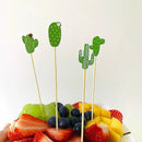 Axyaa Bamboo Fruit Stick Set - 100pc Cocktail Stirrers & Dessert Decoration