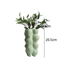 Axyaa Geometric Resin Vase Sculpture Handmade Art Furnishings Bouquet Holder