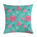 Axyaa Geometric Flax Pillow Case 45*45cm - Home Sofa Adornment & Cushion Cover