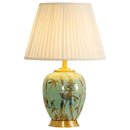 Axyaa Ceramic Copper Table Lamp - Elegant Lighting for Bedroom, Living Room, or Study