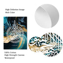 Axyaa Islamic Quran Arabic Calligraphy Gold Abstract Wall Art Canvas Print