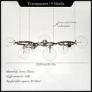 Axyaa Magic Beans Glass Chandelier For Home Restaurant Lighting