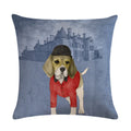 Axyaa Animal Pillowcase Family Car Pillow Case Cartoon Flax Cushion Cover