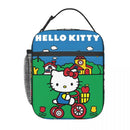 Axyaa Hello Kitty Insulated Lunch Tote for Travel Food Storage - Reusable Thermal Cooler