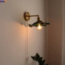 Axyaa LED Copper Glass Wall Light Fixture Retro Style Mirror Bar Lamp