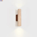 Axyaa Vintage Yellow Travertine Stone LED Wall Lamp