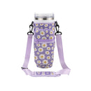 Axyaa Daisy Water Bottle Holder for Stanley Cup 40oz - Cute Tumbler Bag
