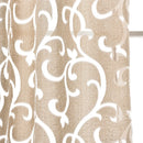 Axyaa Floral Jacquard Grommet Curtain for Home Decoration