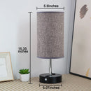 Motion Sensor Bedside Lamp USB Rechargeable Light Grey Desk Lamp