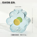 Axyaa Glass Hydroponic Flower Vase - Transparent Table Decor