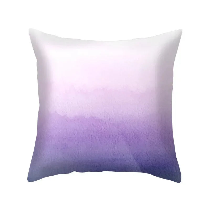 Axyaa Blue Purple Polyester Pillow Case Throw Pillow Cover