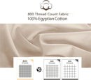 Axyaa 800TC Egyptian Cotton Fitted Sheet for Single Couple King Queen Bed