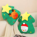 Axyaa Christmas Tree Plush Pillow - Soft Sofa Cushion Gift