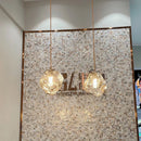 Axyaa Modern Glass Chandelier for Restaurant, Coffee Shop, and Living Room