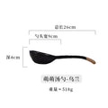 Axyaa Coarse Pottery Spoons: Long-handled Creative Ceramic Tableware Soup Spoons