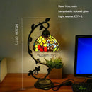 Axyaa Tiffany Table Lamp - Elegant Retro Stained Glass Desk Lamp for Home and Hotel