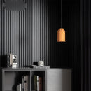 Axyaa Industrial Cement Pendant Lamp in Orange for Home Decor