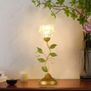 Axyaa Rose Flower Lamp: Tricolored Desk Light, Pastoral Style Lighting Fixture