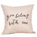 Axyaa Linen Pillow Cover 45X45CM - Decorative Cushion for Home Sofa