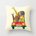 Axyaa Cartoon Animal Pillowcase: Office Car Seat Decor, Sofa Bedroom Cute Pillowcase