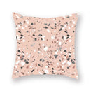 Axyaa Pink Bling Dots Geometric Throw Pillow Cover