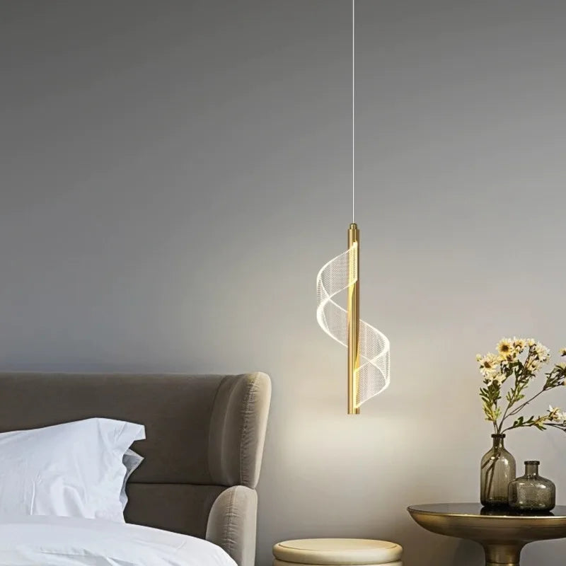 Axyaa Silver LED Pendant Lamps for Luxury Home Decor