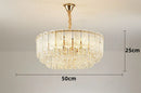 Axyaa Modern Crystal Chandelier Light - Elegant Glass Lamp for Home Living Dining Bedroom