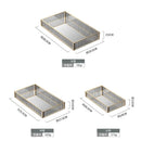 Striped Glass Storage Tray for Dresser Organization by Axya
