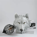 Axya Nordic Wolf Head Wall Lamp: Industrial Decor Stair Light with Crystal, Outdoor Lighting