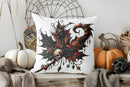 Axyaa Scary Ghosts and Bows Halloween Pillow Cover for Sofa, Bedroom, Car