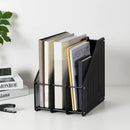 Axyaa Iron Mesh Quadruple Column File Rack Bookshelf - 4 Grid Multi-Layer File