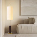 Axyaa Nordic Iron Art Floor Lamp with Fabric Lampshade Design and LED Lights