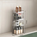 Axyaa Makeup Shelf Organizer Clear Vertical Jewelry Display Stand