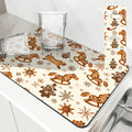 Axyaa Christmas Tree Coffee Cup Drying Mat - Absorbent Non-slip Diatoms Kitchen Mat
