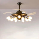 Axyaa Modern LED Ceiling Fan with Remote Control and Light for Kids Bedroom