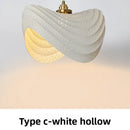 Axyaa Cream Pendant Lamp: Nordic Minimalist Chandelier Adjustable Height for Dining Room & Bar