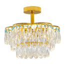 Axyaa Crystal Light Chandelier for Living Room, Bedroom, and Dining Room