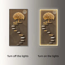 Axyaa Deluxe Entryway Wall Lamp with Hanging Artwork - Modern Luxury Accent Lighting