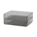 Axyaa 4-Tier Stackable Paper Tray with Pen Cup - Durable PET Desktop Organizer