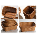 Axyaa Rattan Wicker Serving Baskets: 10 Styles for Bread, Fruit, Vegetables