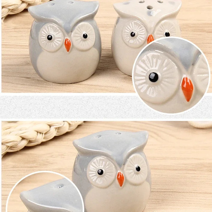 Axya Ceramic Animal Seasoning Jar Set